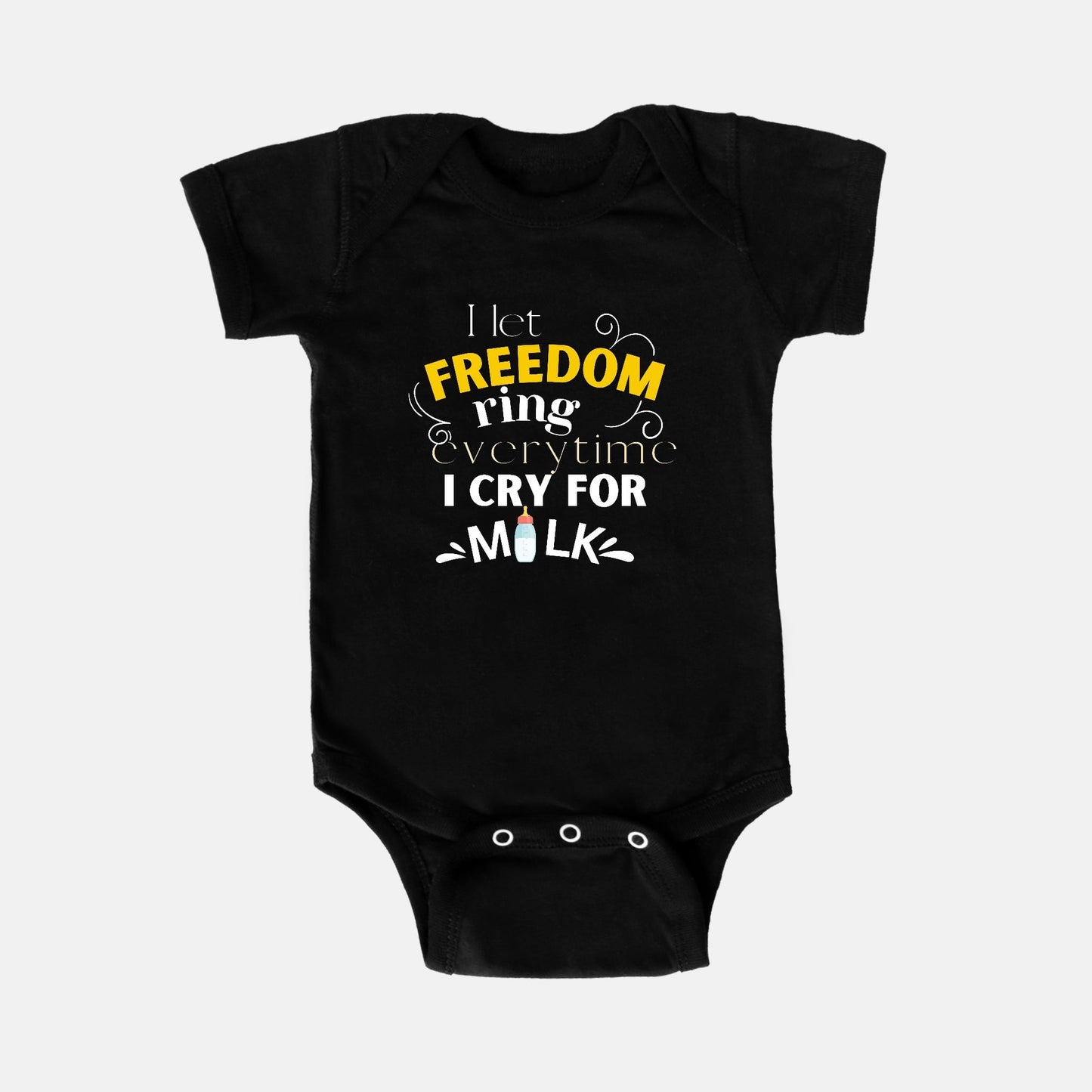 Freedom - Onesie - Black