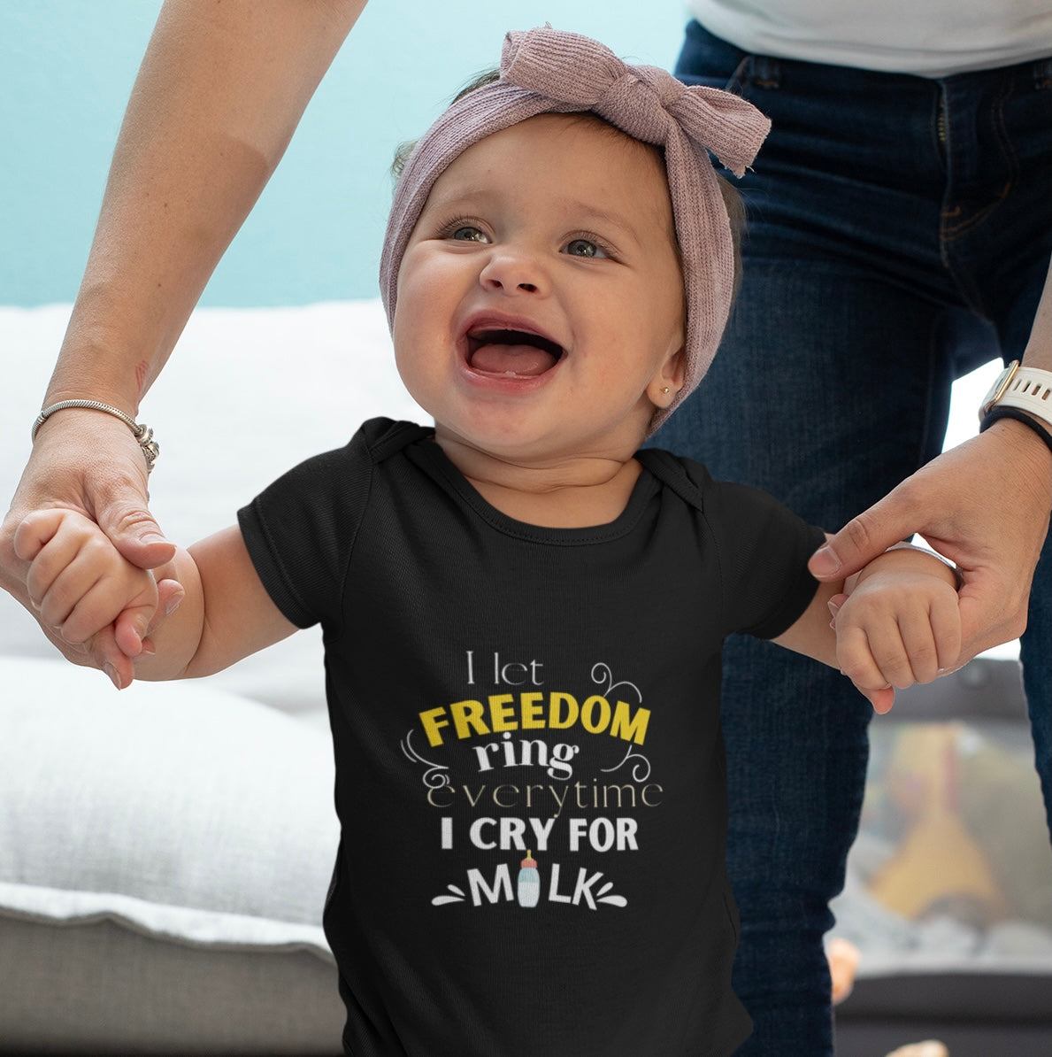 Freedom - Onesie - Black